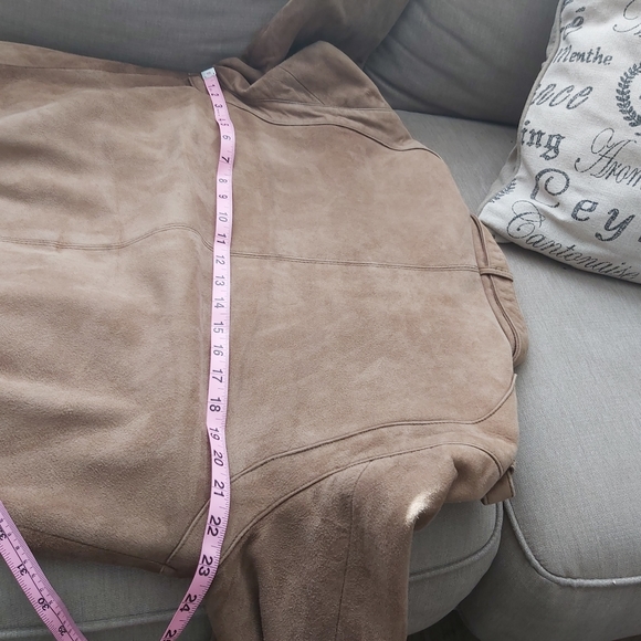 Vintage Members Only by Europe Craft suede bomber jacket camel tan unisex - Picture 16 of 16